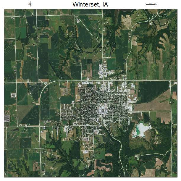 Winterset, IA air photo map