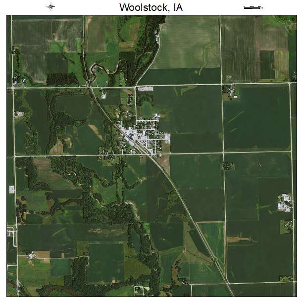 Woolstock, IA air photo map