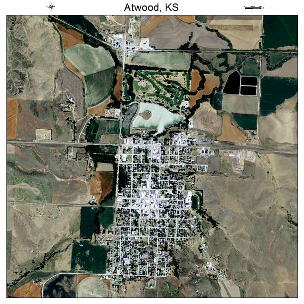Atwood, KS air photo map