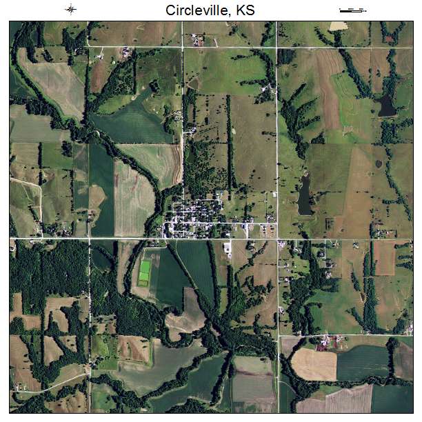 Circleville, KS air photo map