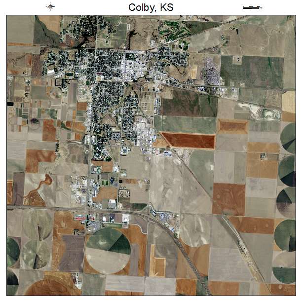 Colby, KS air photo map