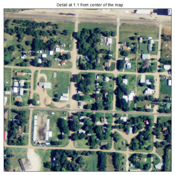 Abbyville, Kansas aerial imagery detail