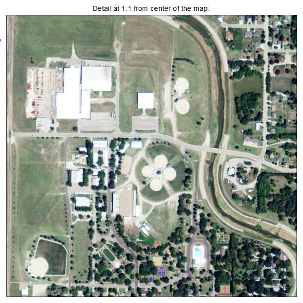Abilene, Kansas aerial imagery detail