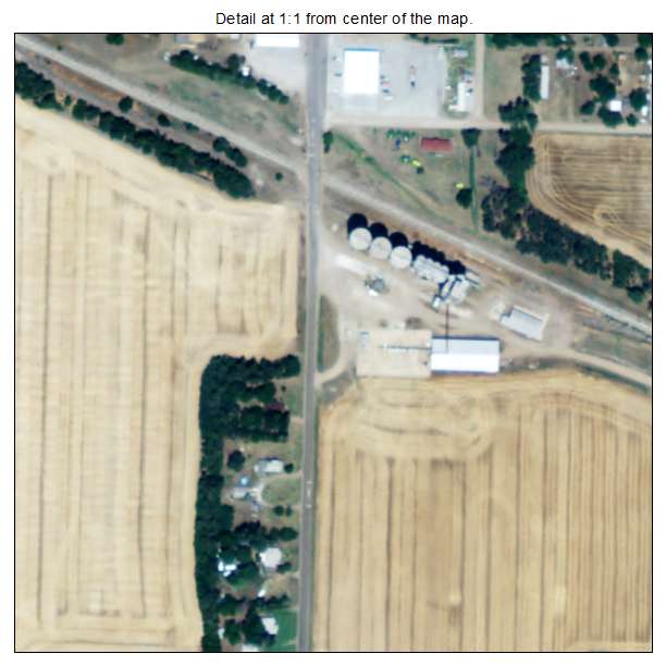 Alden, Kansas aerial imagery detail