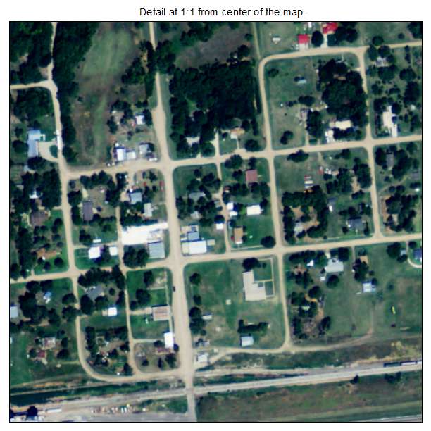 Alexander, Kansas aerial imagery detail