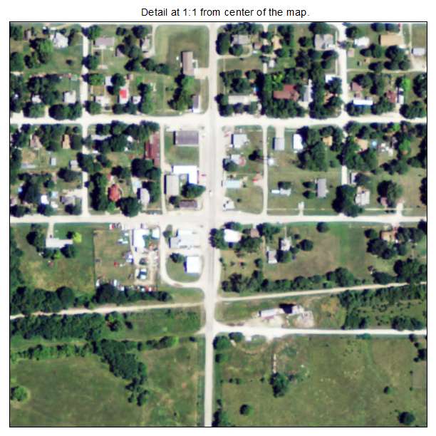Allen, Kansas aerial imagery detail