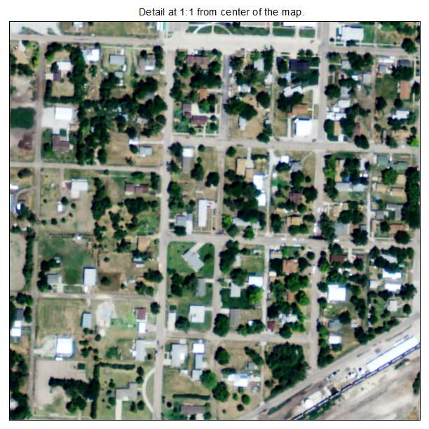 Almena, Kansas aerial imagery detail