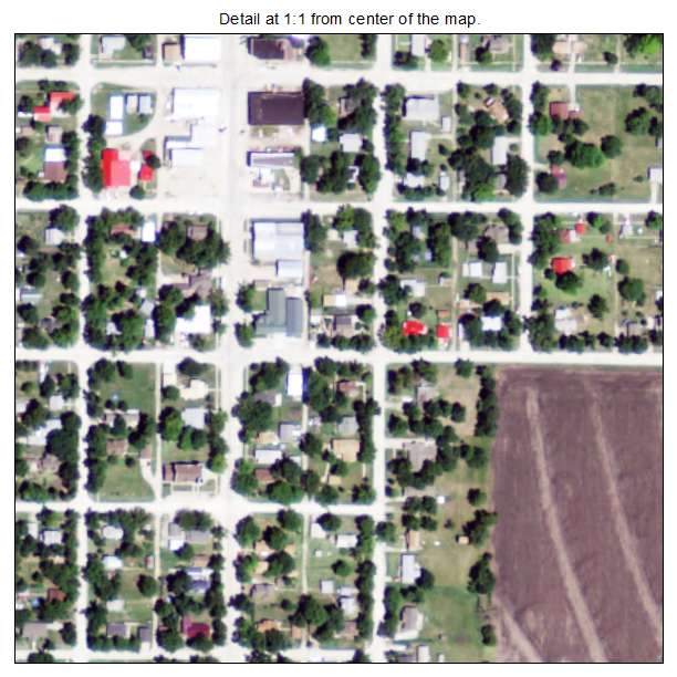 Alta Vista, Kansas aerial imagery detail