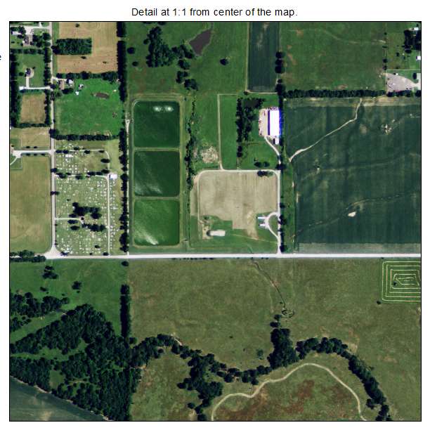 Altamont, Kansas aerial imagery detail
