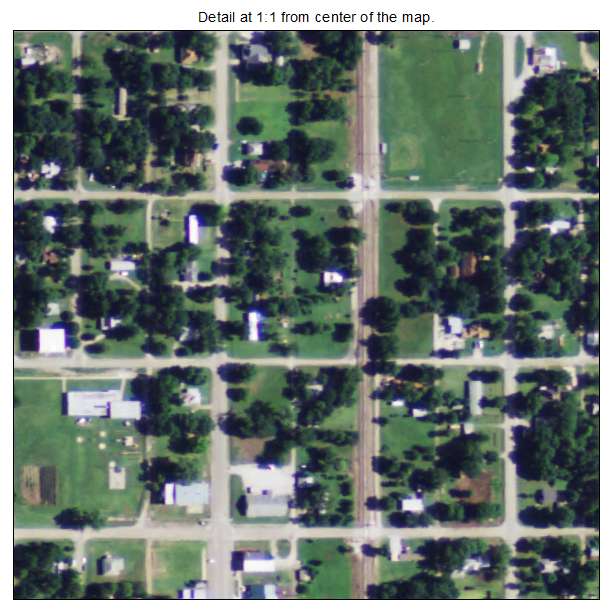 Altoona, Kansas aerial imagery detail