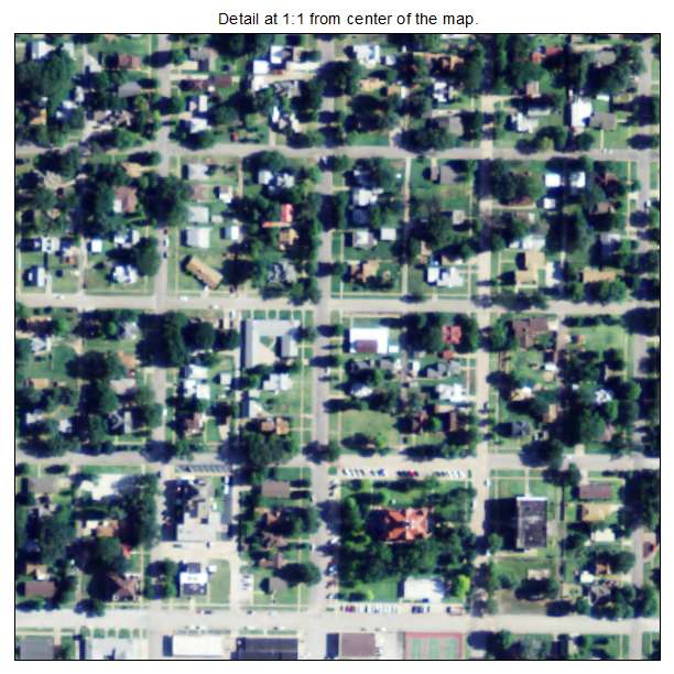 Anthony, Kansas aerial imagery detail