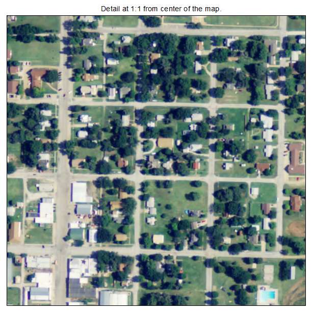 Argonia, Kansas aerial imagery detail