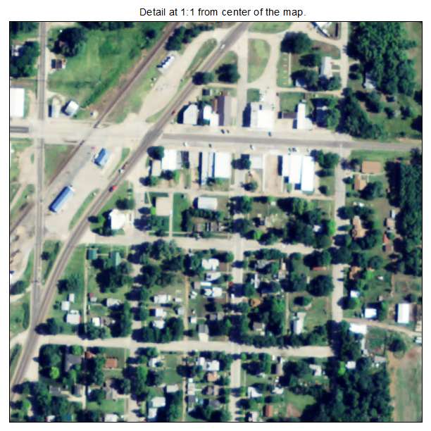 Arlington, Kansas aerial imagery detail