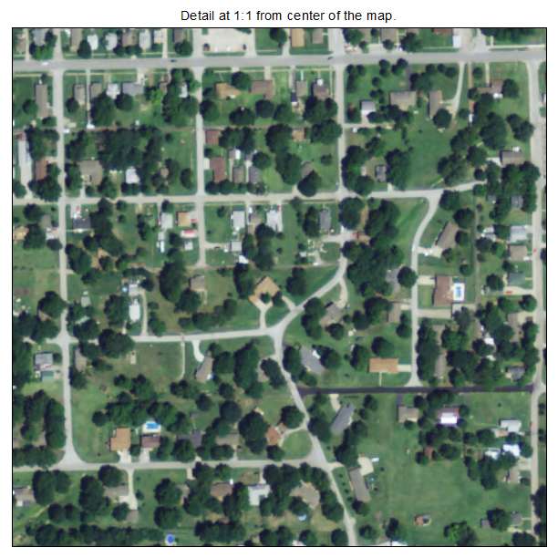 Arma, Kansas aerial imagery detail