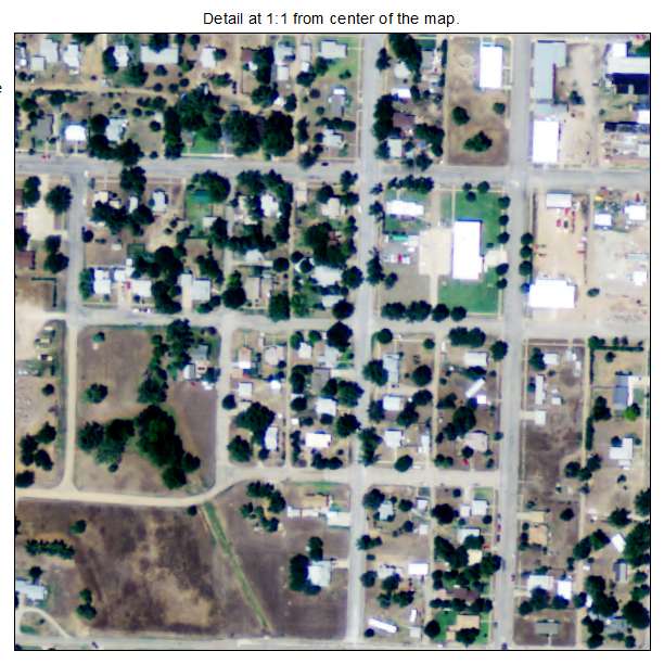 Ashland, Kansas aerial imagery detail