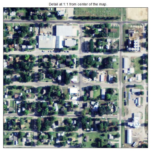 Assaria, Kansas aerial imagery detail