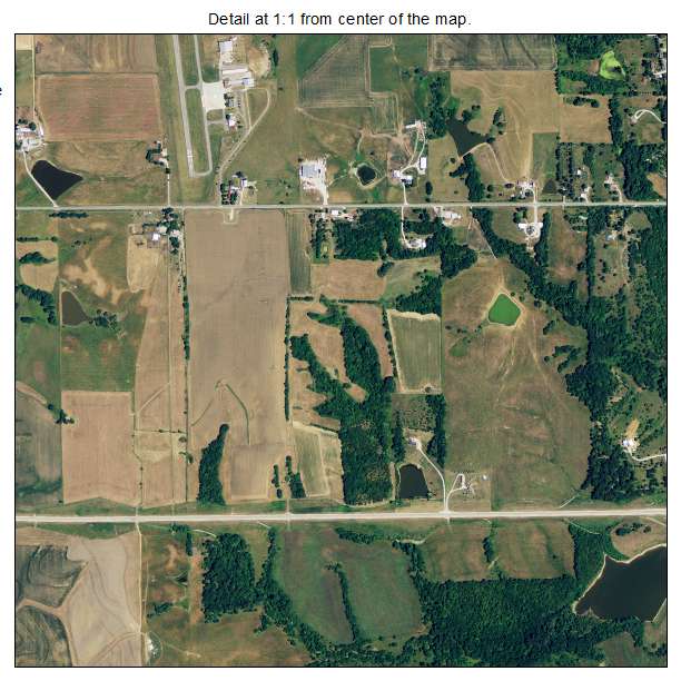 Atchison, Kansas aerial imagery detail
