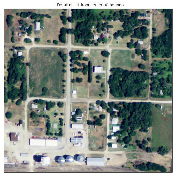 Athol, Kansas aerial imagery detail