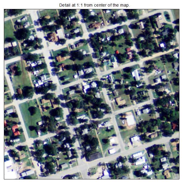 Attica, Kansas aerial imagery detail