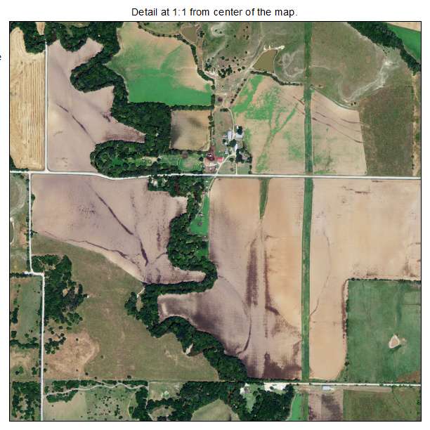 Augusta, Kansas aerial imagery detail
