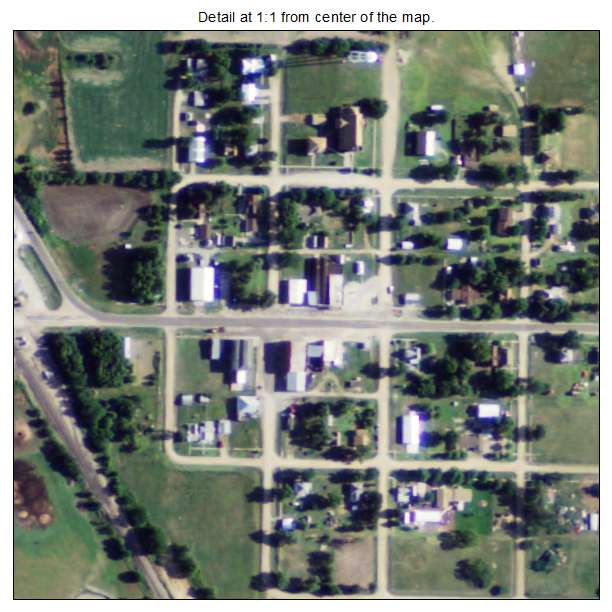 Aurora, Kansas aerial imagery detail