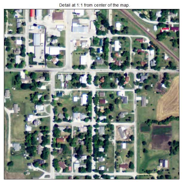 Axtell, Kansas aerial imagery detail