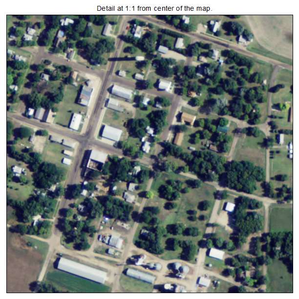 Barnard, Kansas aerial imagery detail