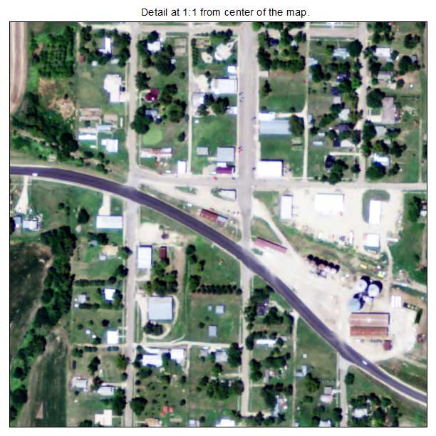 Barnes, Kansas aerial imagery detail