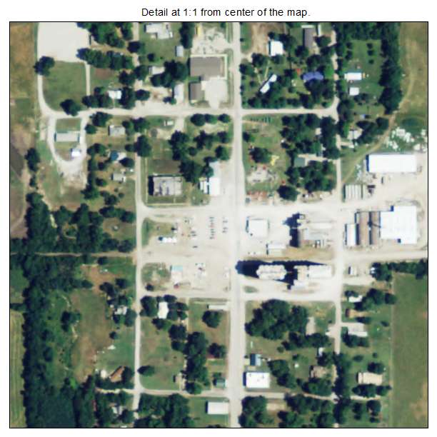 Bartlett, Kansas aerial imagery detail