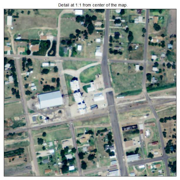 Bazine, Kansas aerial imagery detail