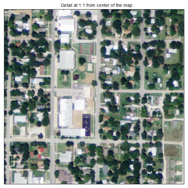Belle Plaine, Kansas aerial imagery detail