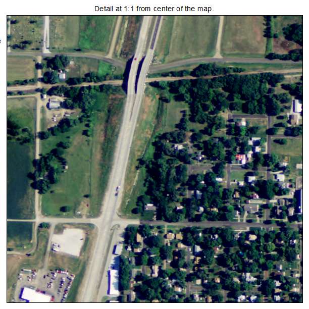 Belleville, Kansas aerial imagery detail