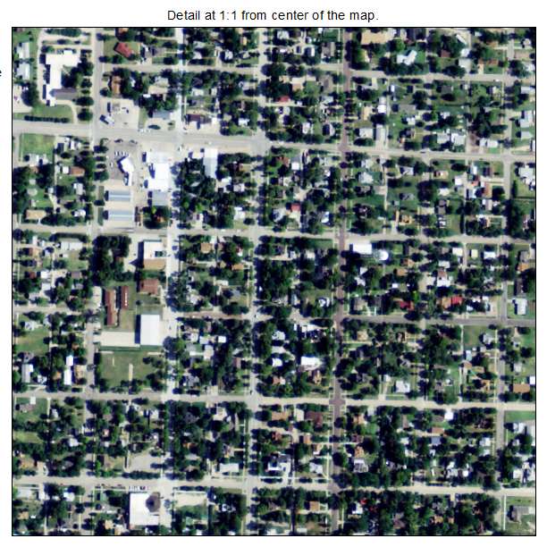 Beloit, Kansas aerial imagery detail
