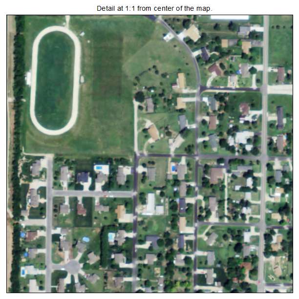 Benton, Kansas aerial imagery detail
