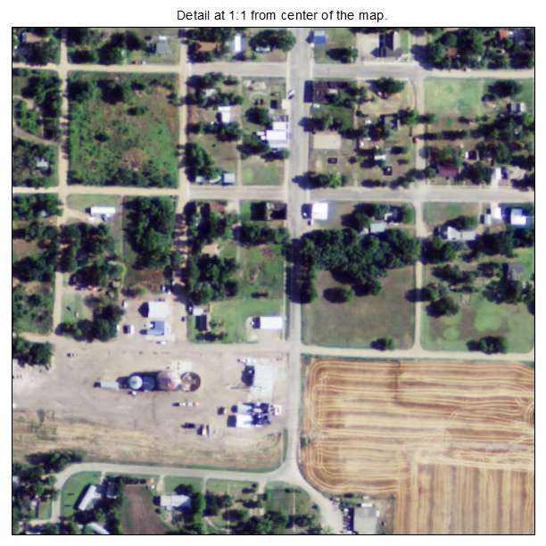 Beverly, Kansas aerial imagery detail