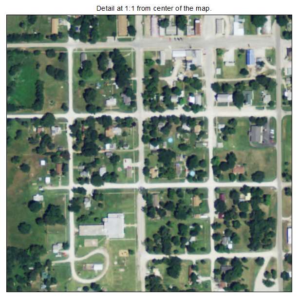 Blue Mound, Kansas aerial imagery detail