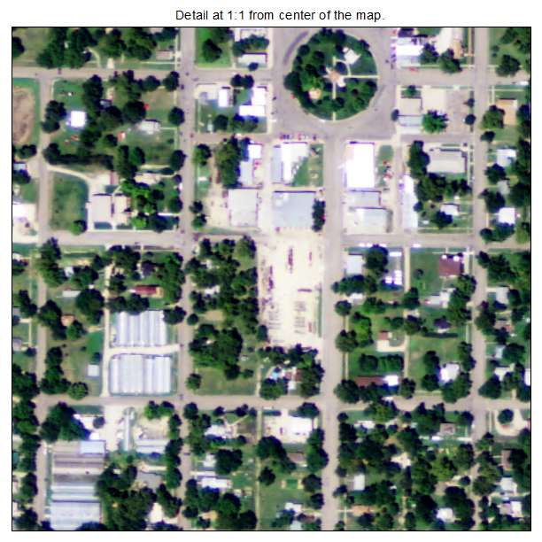 Blue Rapids, Kansas aerial imagery detail