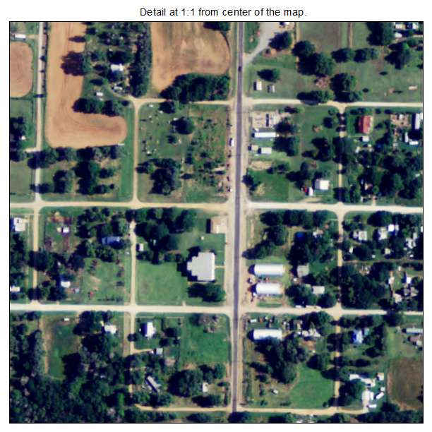 Bluff City, Kansas aerial imagery detail