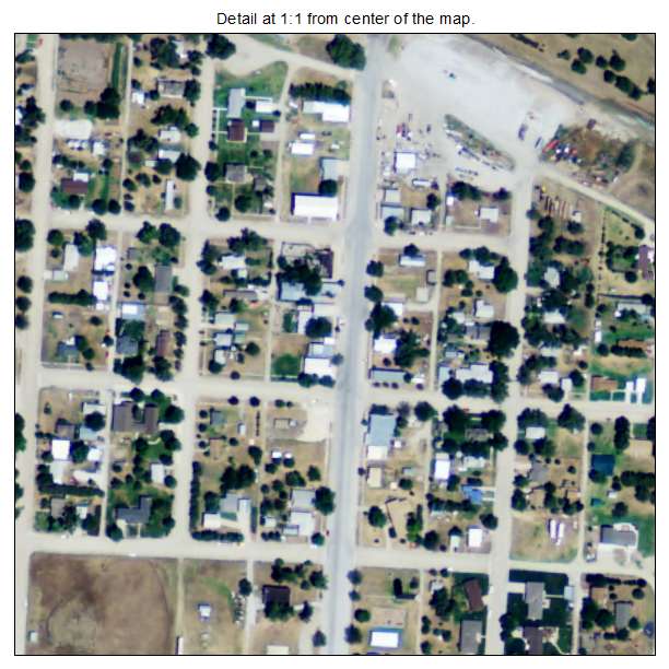 Bogue, Kansas aerial imagery detail