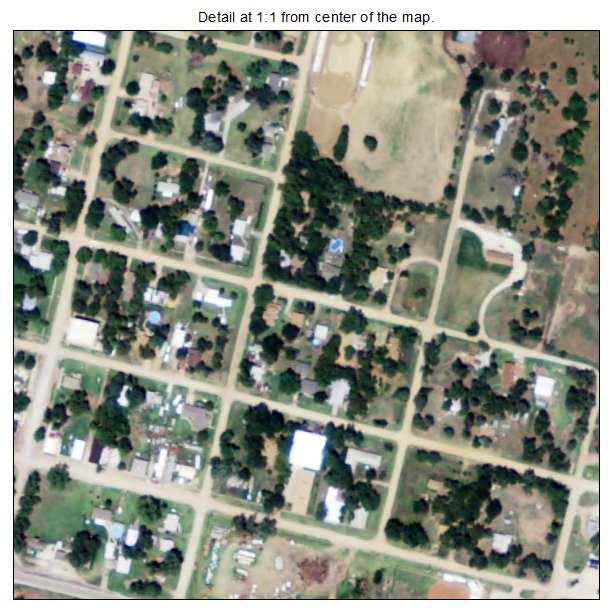 Brookville, Kansas aerial imagery detail
