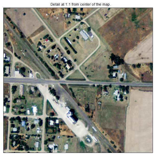 Brownell, Kansas aerial imagery detail