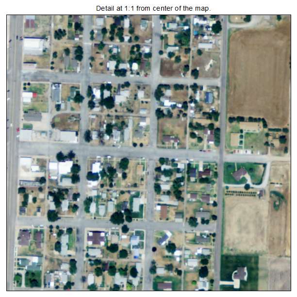 Bucklin, Kansas aerial imagery detail