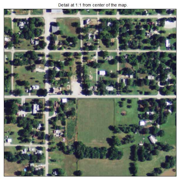 Buffalo, Kansas aerial imagery detail