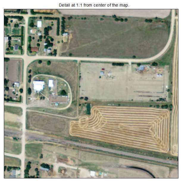 Bunker Hill, Kansas aerial imagery detail