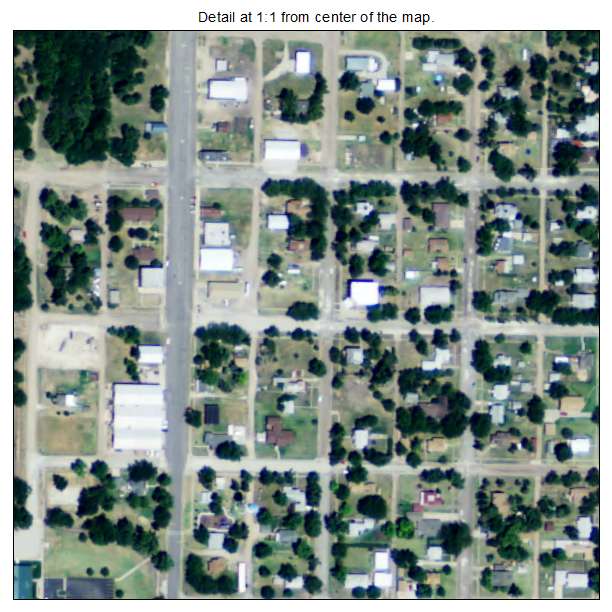 Bushton, Kansas aerial imagery detail