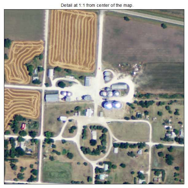 Cedar, Kansas aerial imagery detail