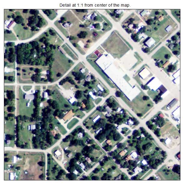 Cedar Vale, Kansas aerial imagery detail