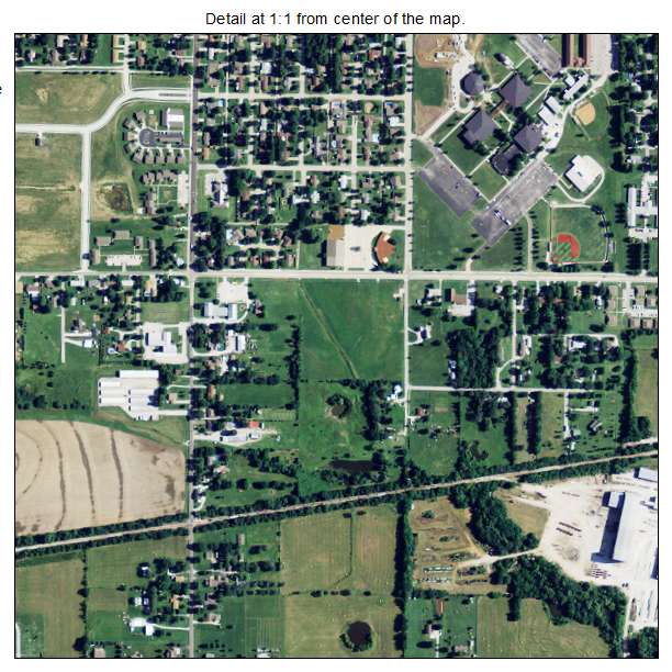 Chanute, Kansas aerial imagery detail