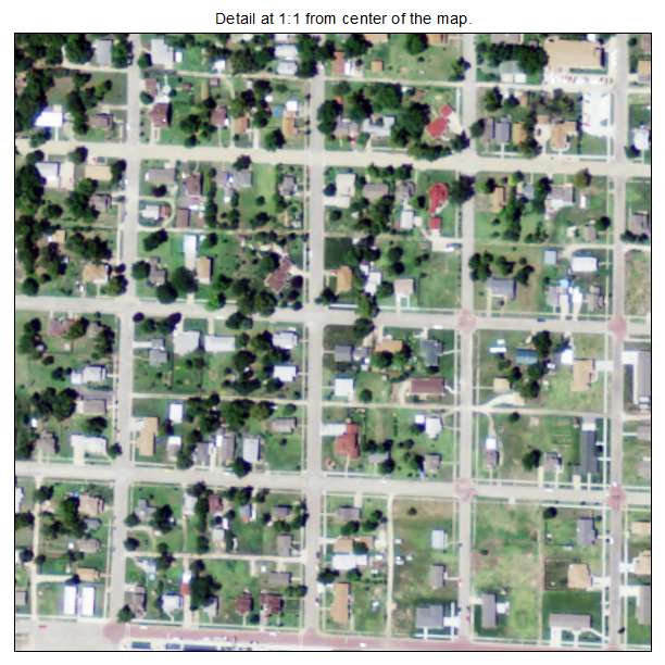 Chapman, Kansas aerial imagery detail