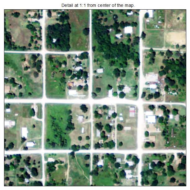 Chautauqua, Kansas aerial imagery detail
